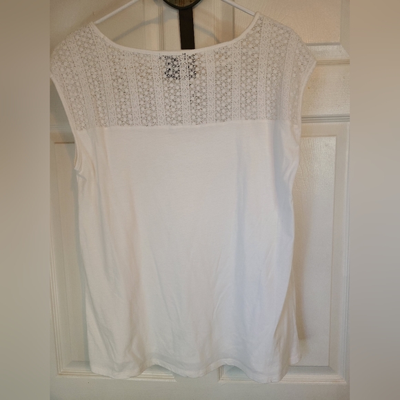 (1073) Architect Petite Woman's Sleeveless Blouse, Size: XLP Color: White - Picture 8 of 12